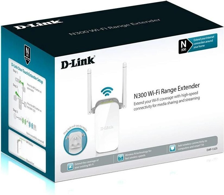 Actual product image D-Link DAP-1325 N300 Range Extender (300 Mbit/s)