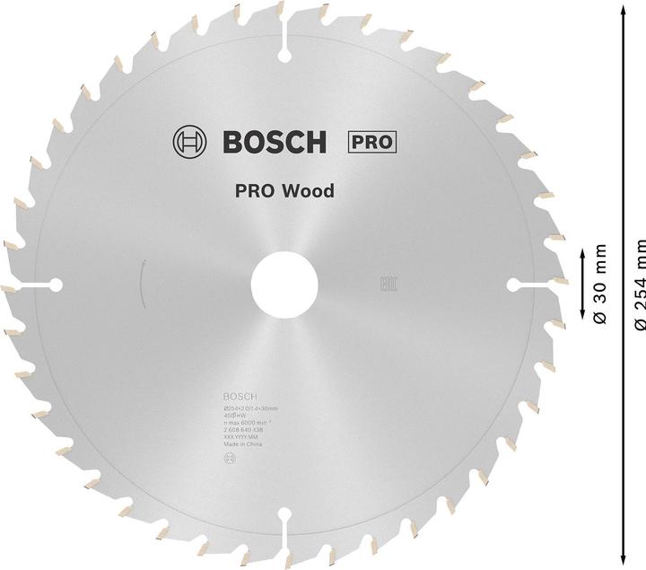 Productafbeelding Bosch Professional Zubehör Cirkelzaagblad Optiline Wood