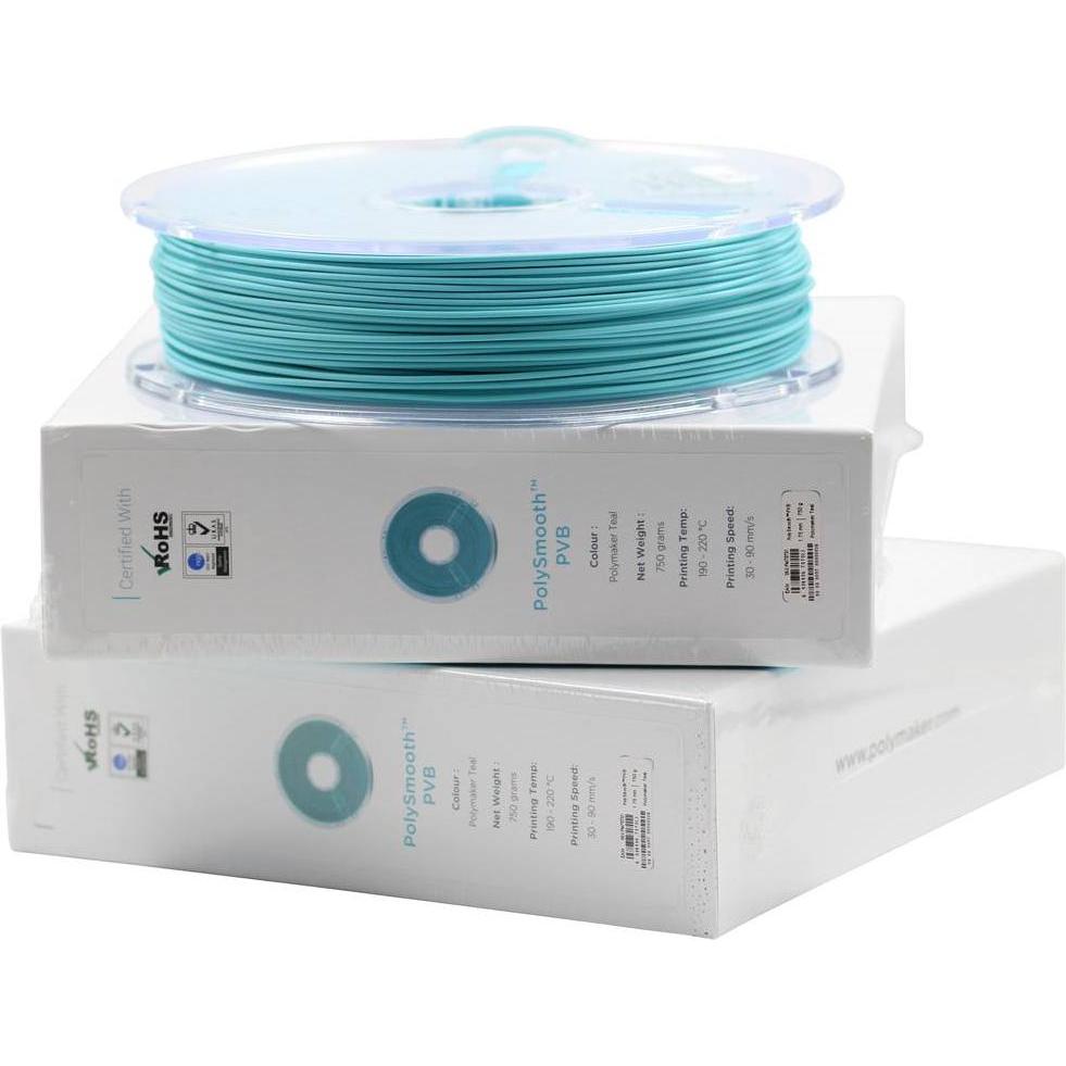 Thumbnail - Polymaker PJ01010 PolySmooth Filament polierbar 1.75 mm 750 g Türkis 1 St. (PVB, 1.75 mm, 750 g, Türkis), 3D Filament, T...