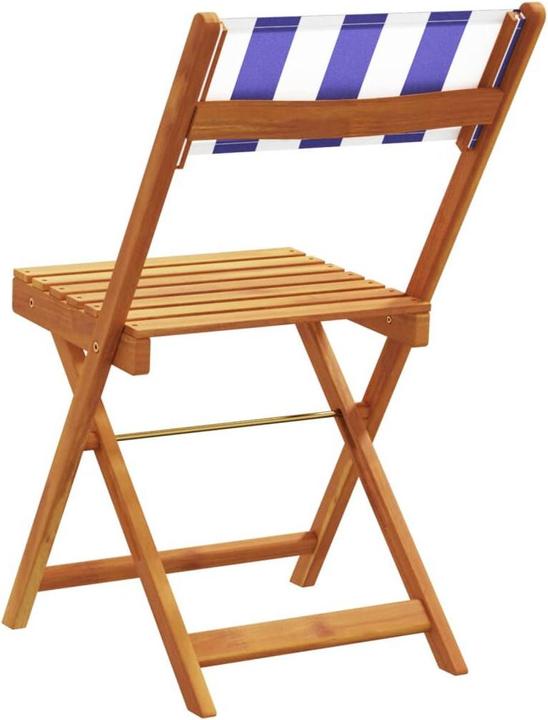 Immagine prodotto vidaXL Sedie da bistrot 2 pezzi. Acacia e tessuto