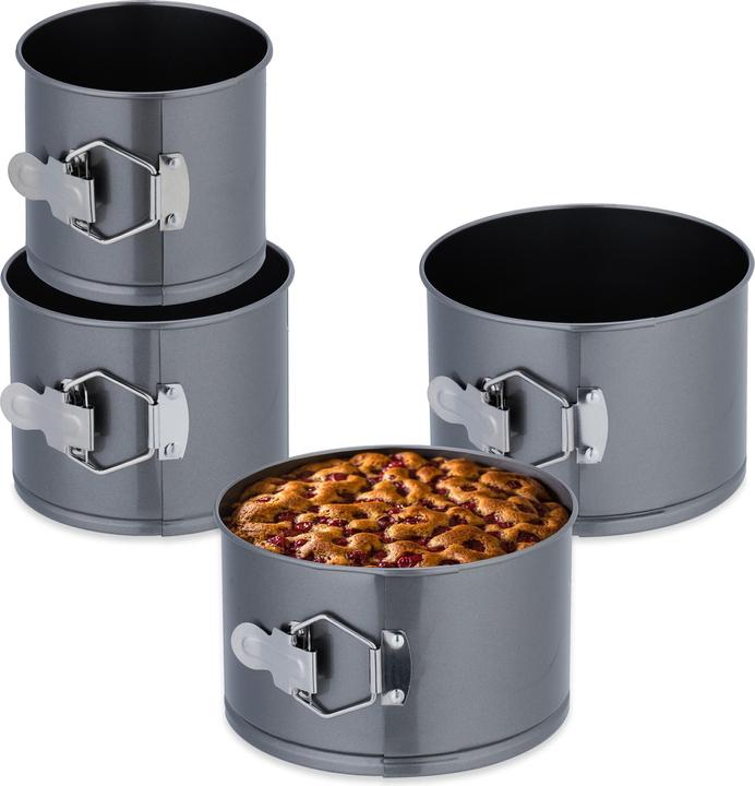 Immagine prodotto Relaxdays Set di teglie a forma di molla da 4 pezzi (18 cm)