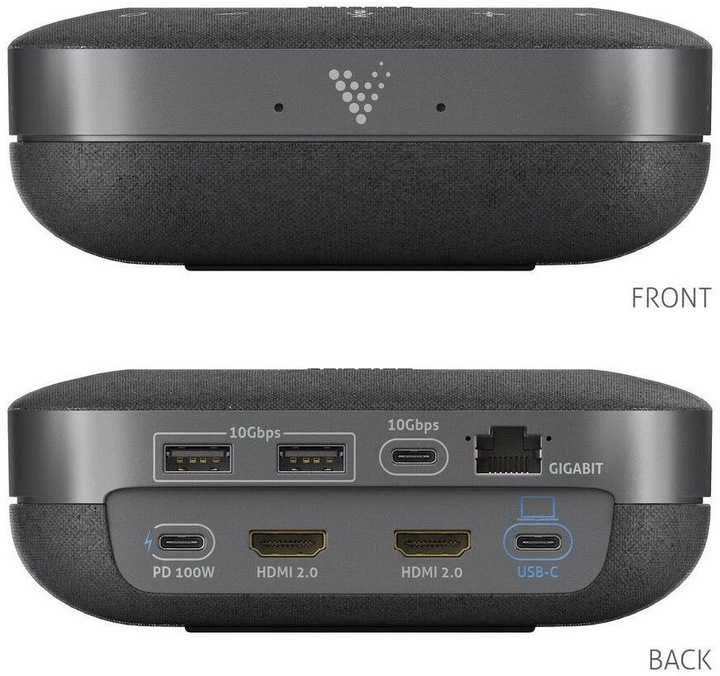 Produktbild Purelink Vuelogic - Speakerdock - SD200 - Kombination aus Lautsprecher, Mikrofon und Dockingstation - 4K-Unt (USB-C)