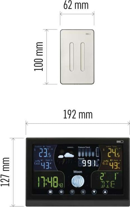Actual product image Emos Wireless weather station E6018