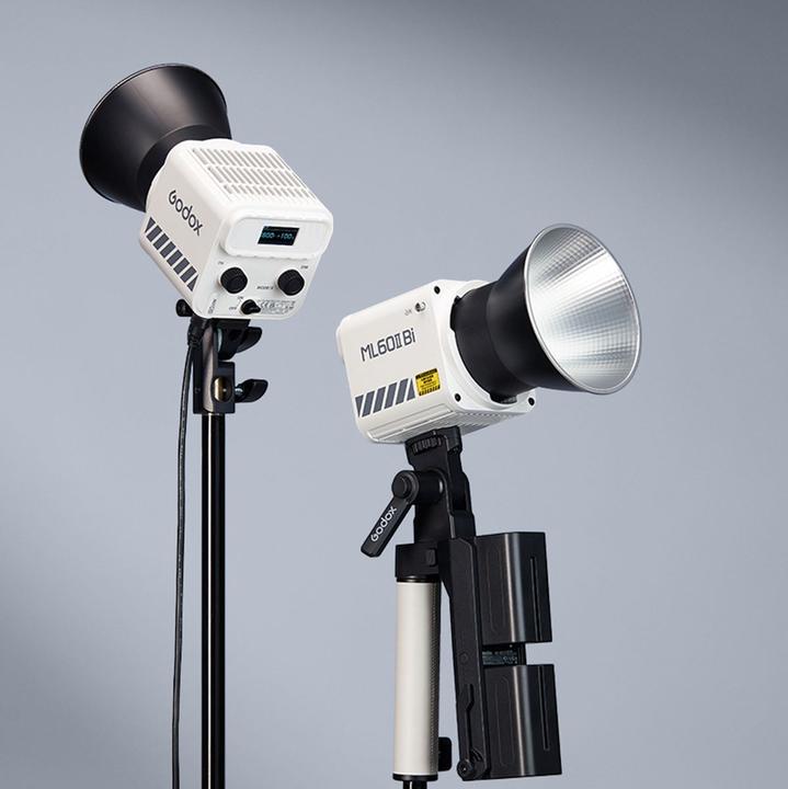 Actual product image Godox ML60II with AK B01 Holding Handle and Battery Support Kit (Video light)