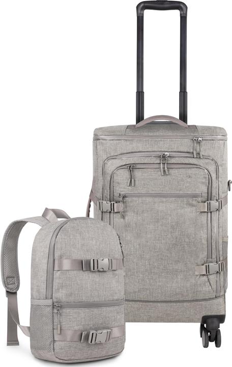 Normani Reisetrolley mit Rucksackfunktion und kleinem 5L Rucksack - 9883 (38 l)