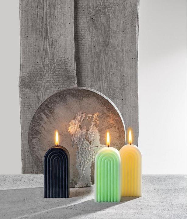 Actual product image Glorex Silicone candle mould "Bow" with wick and wick needle (6 x 3.70 x 12 cm)