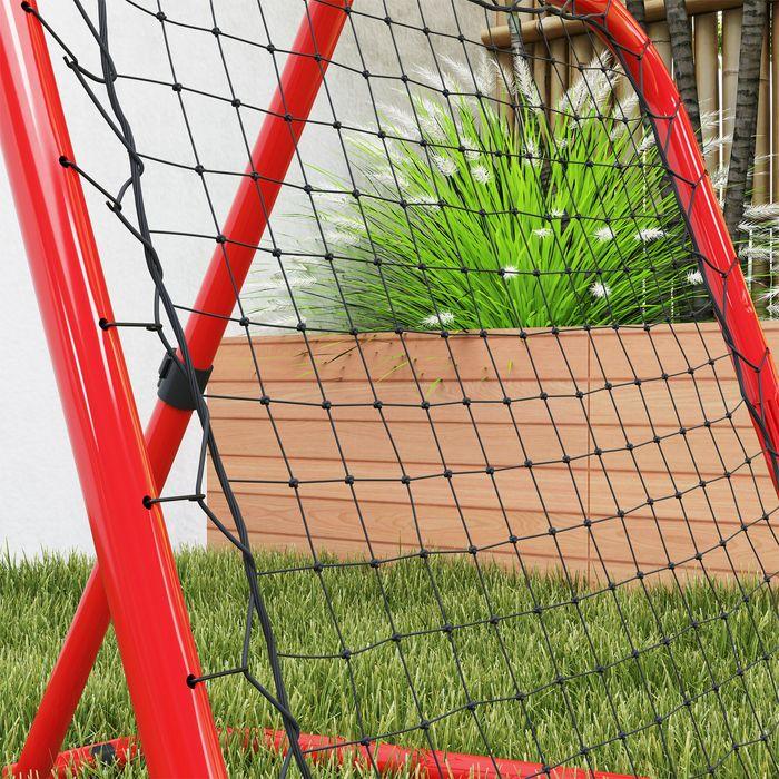 Image du produit Swisshandel24 Rebounder für Fussball, klappbar Fussball Rebounder 63 x 63 cm für Baseball, Rot