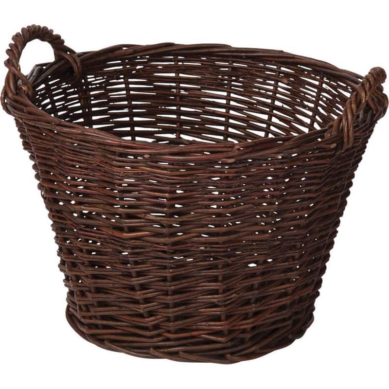 Adam Schmidt, Einkaufshilfe, Weidenkorb rund 2 Griffe Ø46cm, Braun