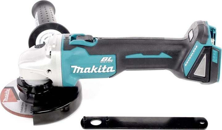 Actual product image Makita DGA 506 Y1J Battery angle grinder 18V 125mm Brushless + 1x battery 1,5Ah + Makpac - without charger (125 mm)