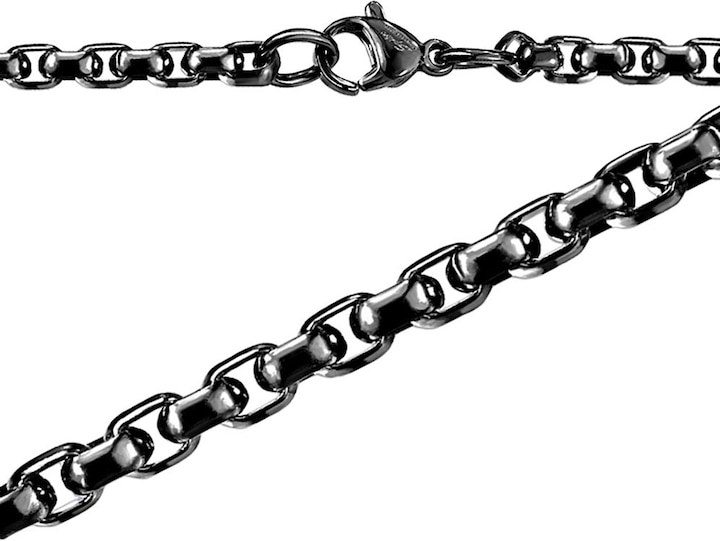 Image du produit Star Piercing Chaîne Round Box noire (Acier chirurgical 316L, sans laiton)