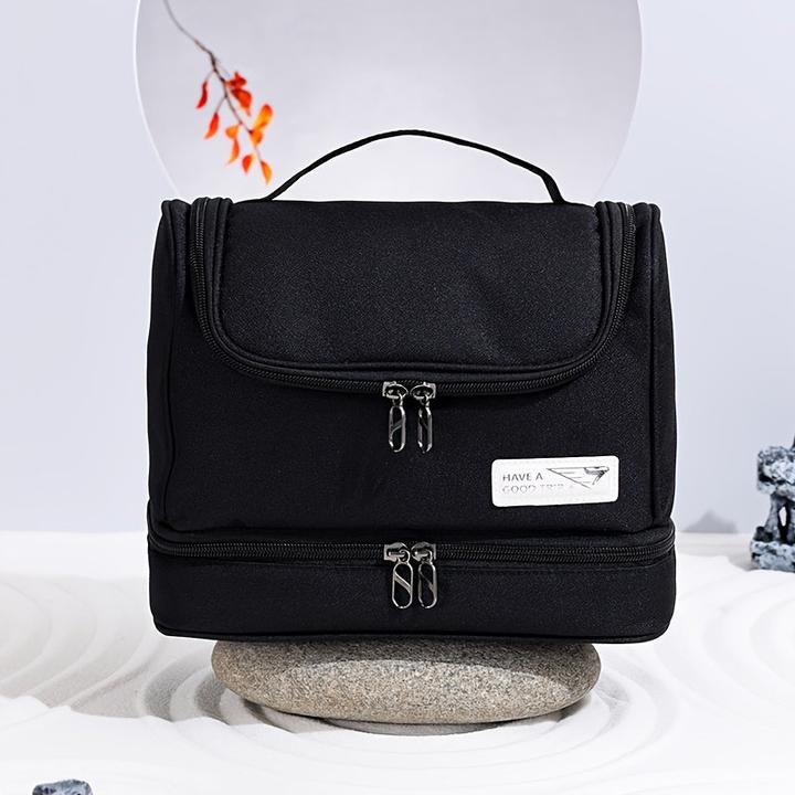 Actual product image Only-Bags.Store Separate dry and wet toiletry bag, travel cosmetics storage bag with a large (1 l)