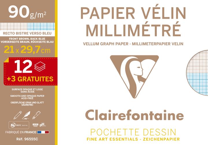 Produktbild Clairefontaine Millimeterpapier (90 g/m², 15x)