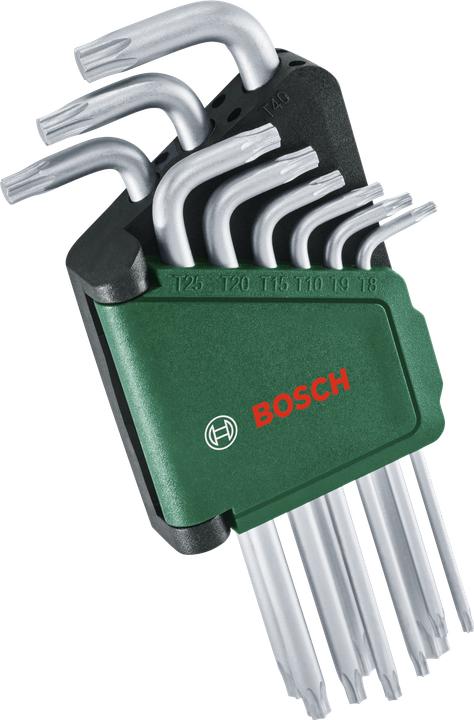 Actual product image Bosch Professional Allen key set, 1600A02Z9C, 9-piece
