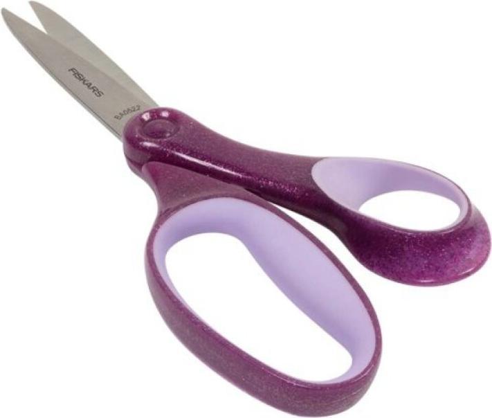 Productafbeelding Fiskars 1067860 Schoolschaar, paars-glitter (18 cm)