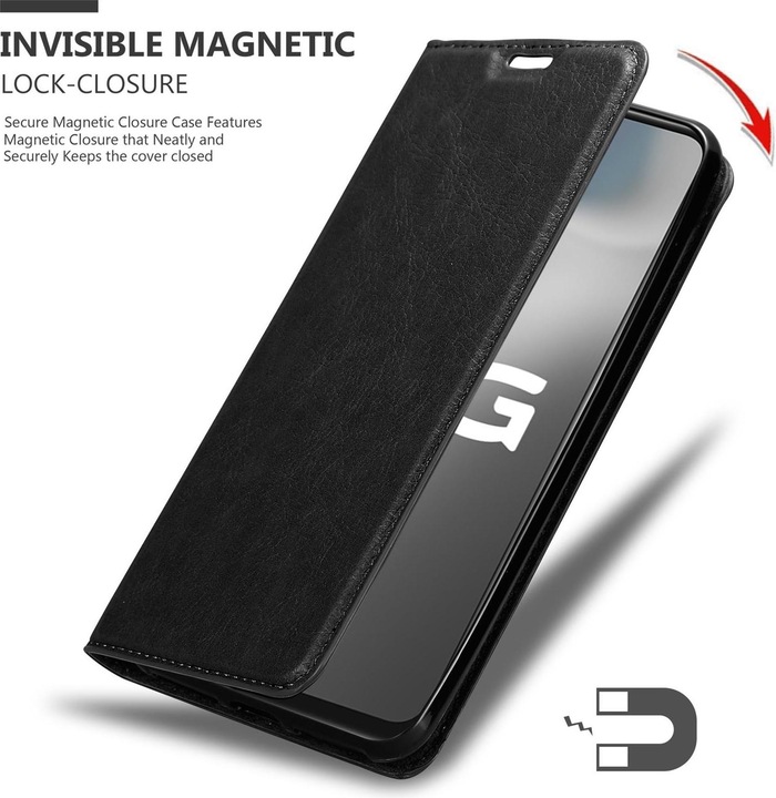Actual product image Cadorabo Book Invisible Magnet Cover (Vivo Y70)