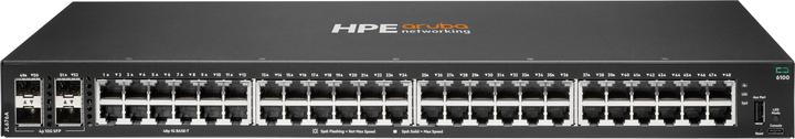 Actual product image HPE E Aruba 6100 Switch 4 SFP+ Ports, 1 USB Type C Console Port, 1 USB Type A Host Port, Layer 2 (48 ports)