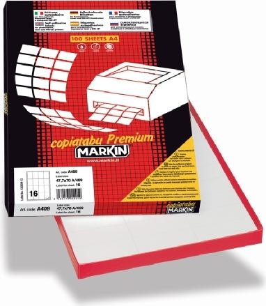 Produktbild Markin 210C564 Rechteck Permanent Weiss 400Stück Selbstklebeetikett(e)