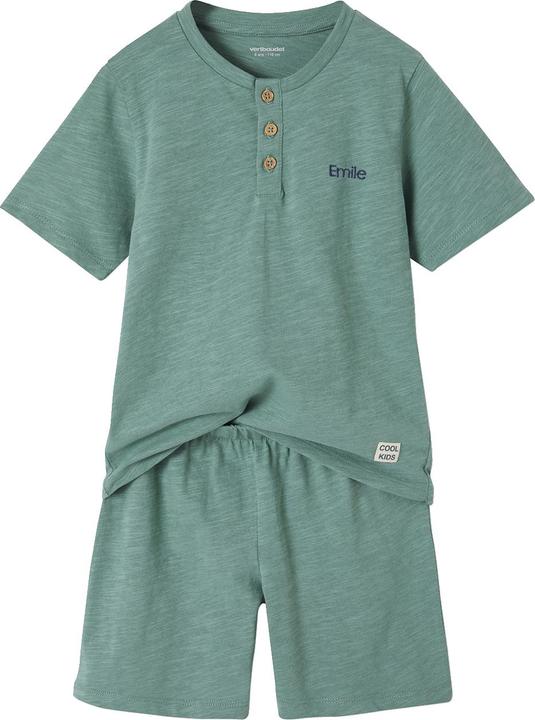 Actual product image Vertbaudet Short boys' pyjamas in slub jersey (92)