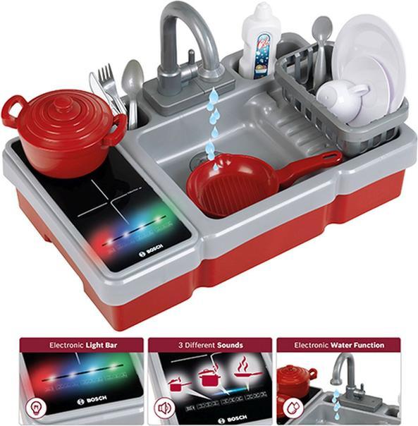 Productafbeelding Theo Klein Bosch - Spüle mit Wasserfunktion und Kochfeld