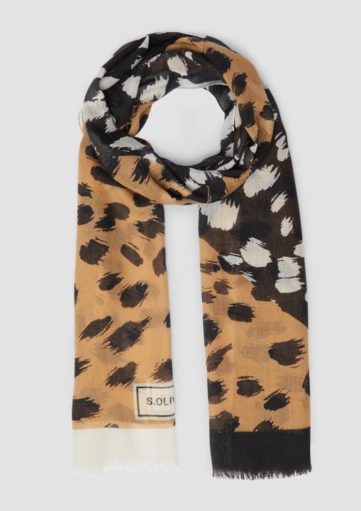 Image du produit s.Oliver Tuch Schal mit abstraktem Leo-Muster