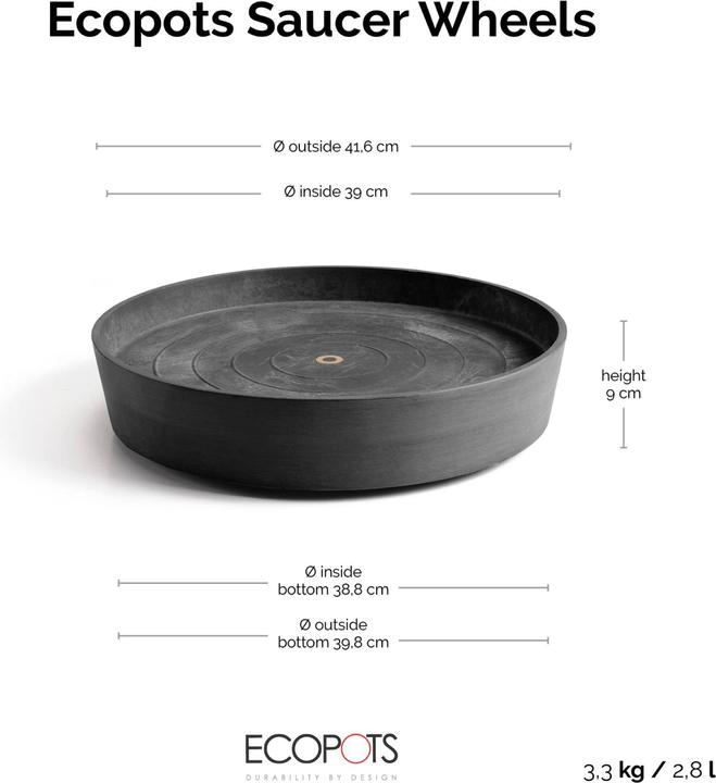 Produktbild Ecopots Saucer on Wheels