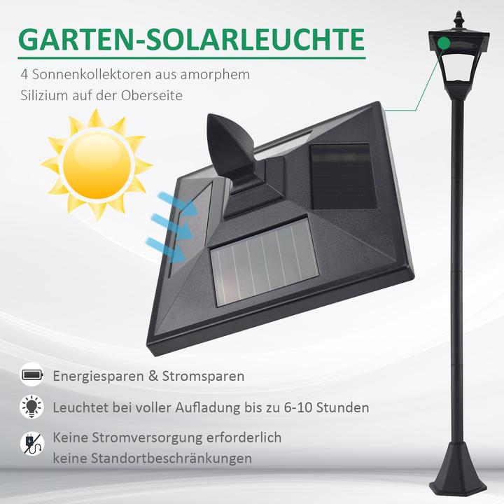 Produktbild Outsunny Gartenlaterne (40 lm, IP44)