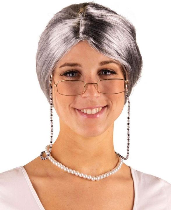 Produktbild Party x People Oma-Perücke mit Brille