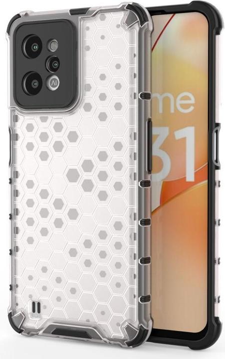 Produktbild Hurtel Honeycomb case armored cover with a gel frame Realme C31 transparent (Realme C31)
