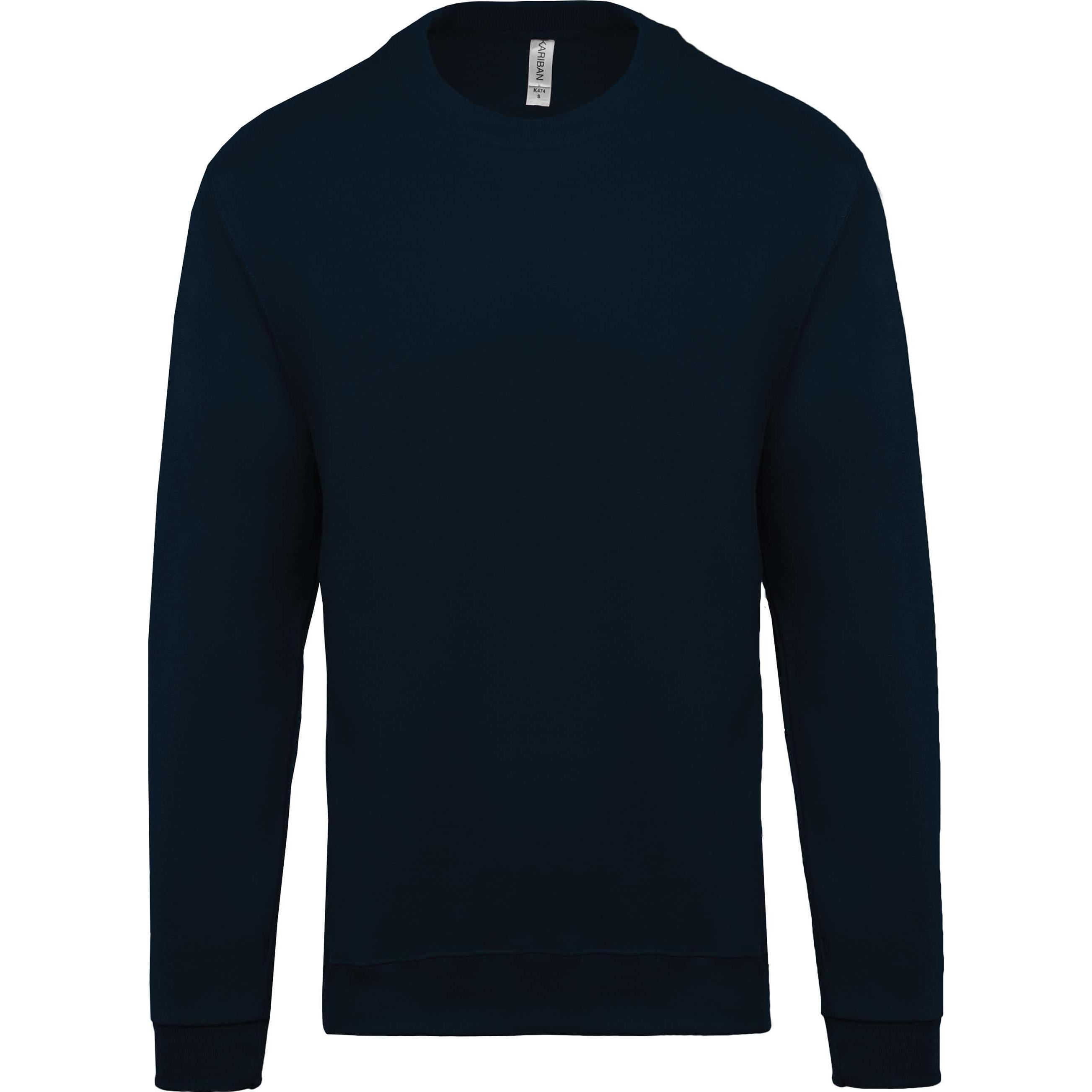 Kariban, Herren, Pullover, Rundhalsausschnitt, Grün, (4XL)