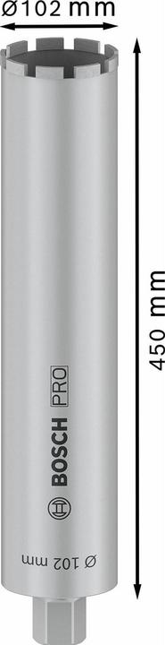 Image du produit Bosch Professional Zubehör PRO Core Cutter wet, 102 x 450 mm, 1 1/4-inch UNC (102 millimètres)