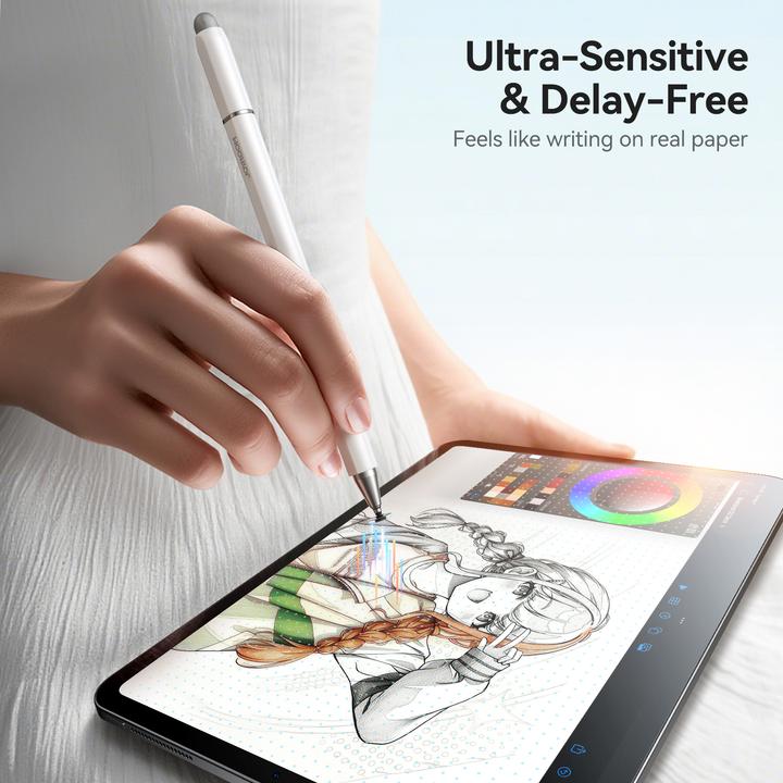 Actual product image Joyroom JR-BP561 3-in-1 Magnetic Stylus Pen - White