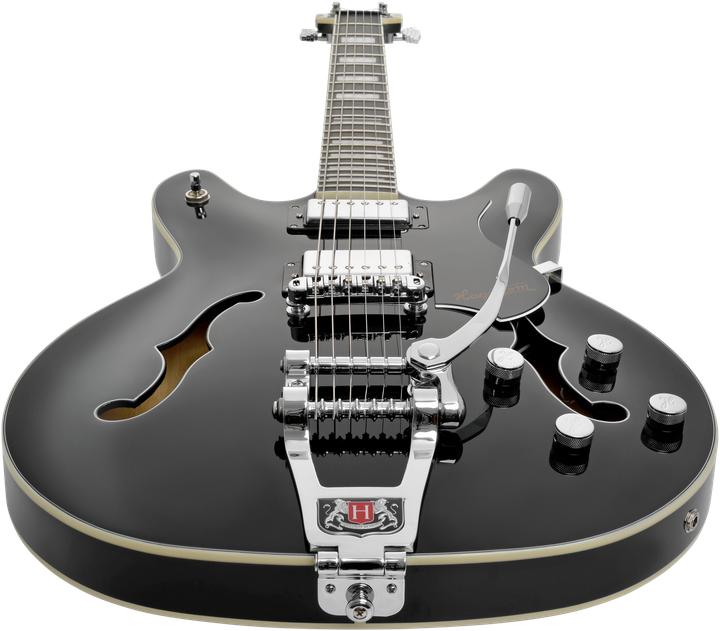 Produktbild Hagstrom E-Gitarre, Tremar Viking Deluxe, Black Gloss (E-Gitarre, Ahorn, Chrom)