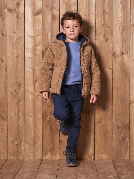 Image du produit Vertbaudet Jungen Wende-Steppjacke mit Teddyfleece, Recycling-Polyester-Wattierung (92)