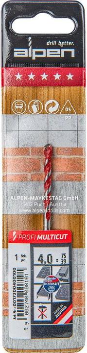 Actual product image Alpen Mehrzweckbohrer (4 mm)