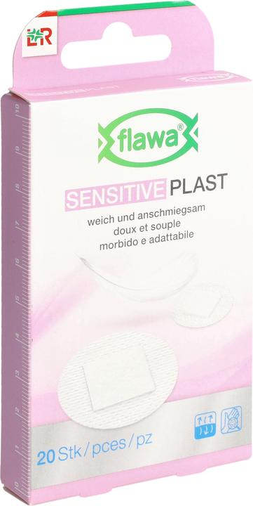 Produktbild Flawa Sensitive Plast Pflaster 2.2cm rund 20 Stk (20x)