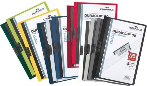 Image du produit Durable 25 Chemises à clip DURACLIP coloris assortis (A4, 25x)