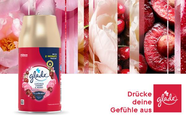 Produktbild Glade Automatic Spray Nachfüller Bezaubernde Kirsche & Pfingstrose