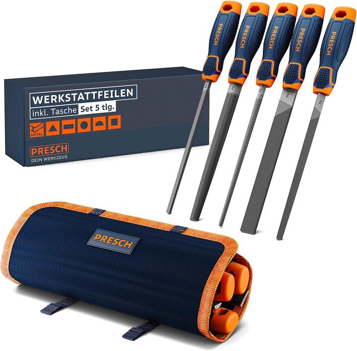 Produktbild Presch Werkstattfeilen-Set mit Rolltasche (Hieb 2)