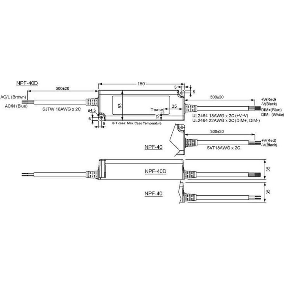 Thumbnail - MeanWell, Zubehör Beleuchtung, LEDTreiber LEDTrafo