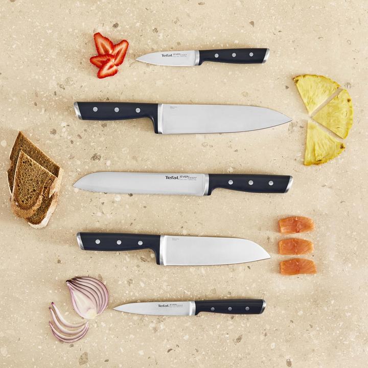 Actual product image Tefal EverSharp Pro 5-teiliges Messer-Set mit selbstschärfendem Messerblock