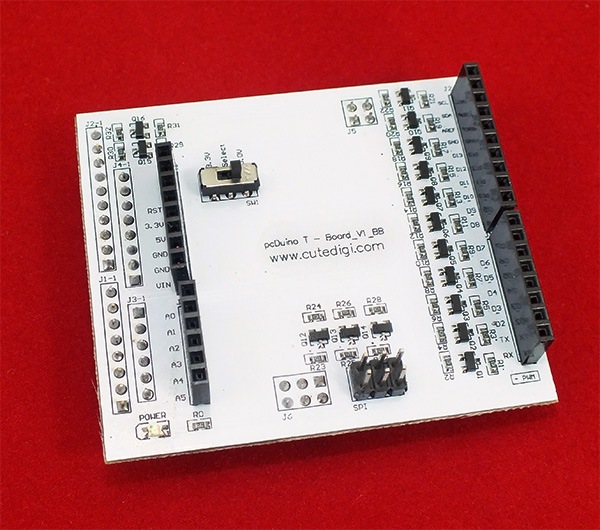 Image du produit Linksprite pcDuino T-Board (Shield Adapter) avec Level-Shifter (Kit électronique)