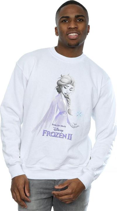 Actual product image Disney Mens Frozen 2 Elsa Unity Snowflake Sweatshirt (L)