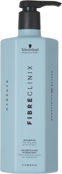 Actual product image Schwarzkopf Fibre Clinix - Hydrate Shampoo (1000 ml, Liquid shampoo)