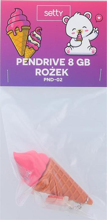 Produktbild Setty Pendrive 8GB IceCream PND-02 (8 GB, USB-A)