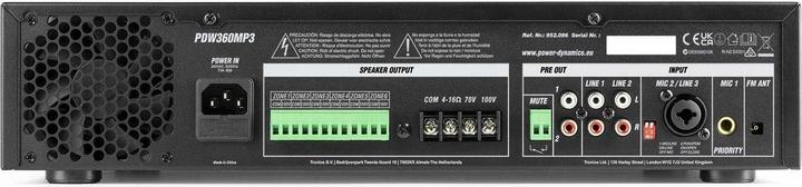 Produktbild Power Dynamics Verstärker Pro PDW360MP3 (Verstärker)
