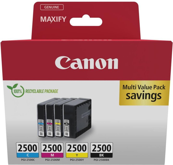 Actual product image Canon PGI-2500 Multipack (Color, FC)