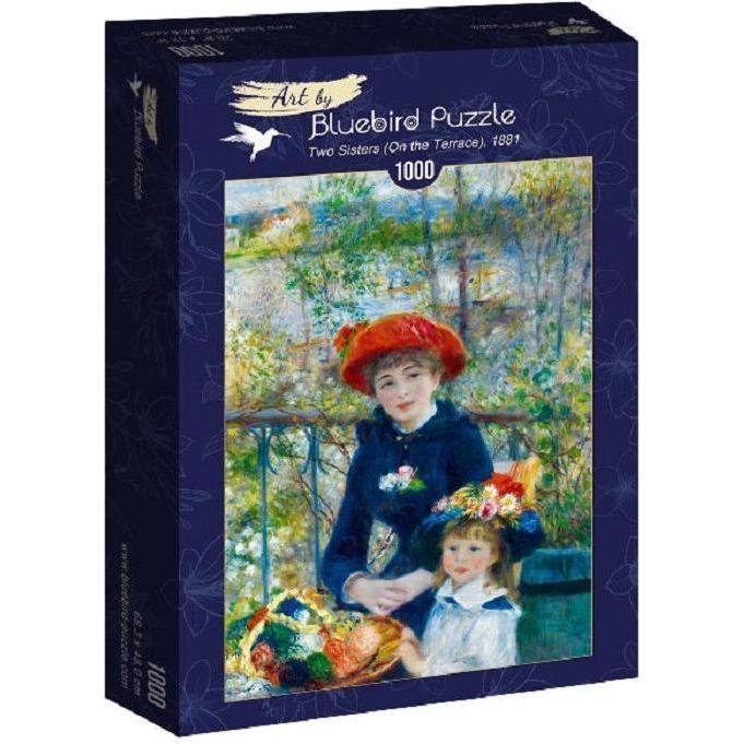 Bluebird 60050 Puzzle 1000 pcs. Museum Series Renoir - Two Sisters (On the Terrace), 1881 (1000 Teile)