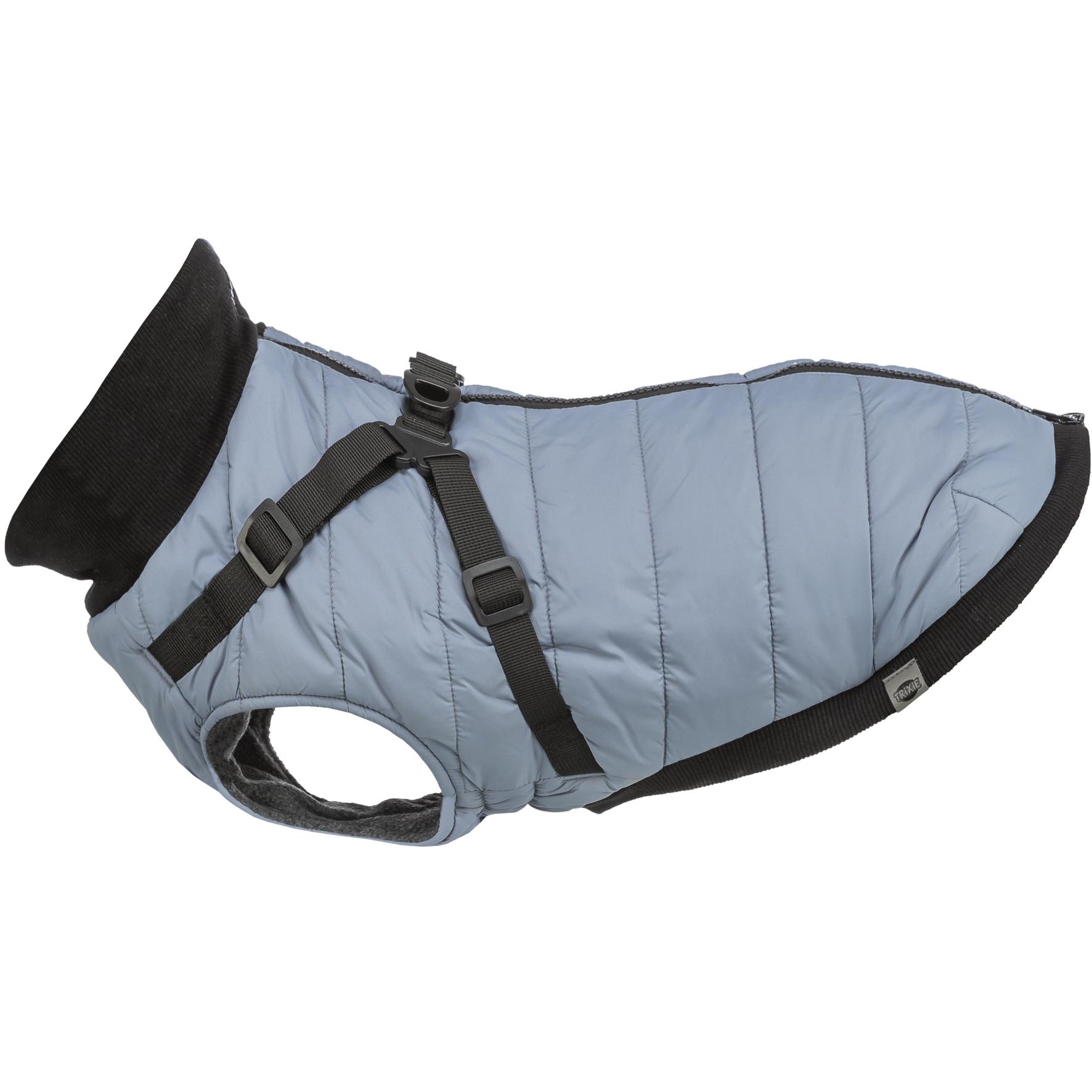 Comparer les prix de Trixie Pontis coat with harness, S: 33 cm, blue-grey (S, Manteau pour chien), Vêtements pour chien