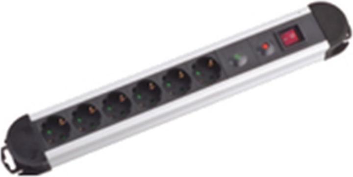 M-Cab Power strip 6-way (6x, CEE 7/3, 2 m)