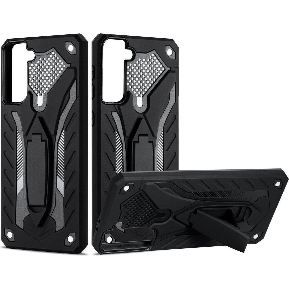 Thumbnail - König Design Hülle Handy Schutz für Samsung Galaxy S21 Case Cover Tasche Etui Bumper Schwarz (Samsung Galaxy S21+), Smar...